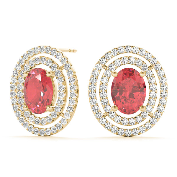 Oval Gemstone Earrings · 0.87 ct tw