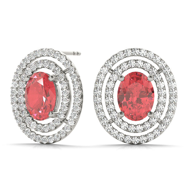 Oval Gemstone Earrings · 0.87 ct tw