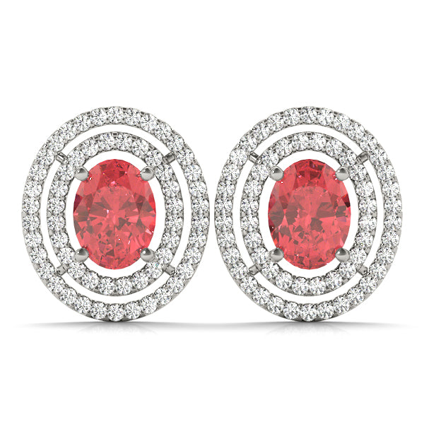 Oval Gemstone Earrings · 0.87 ct tw