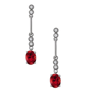Oval Gemstone Earrings · 0.16 ct tw