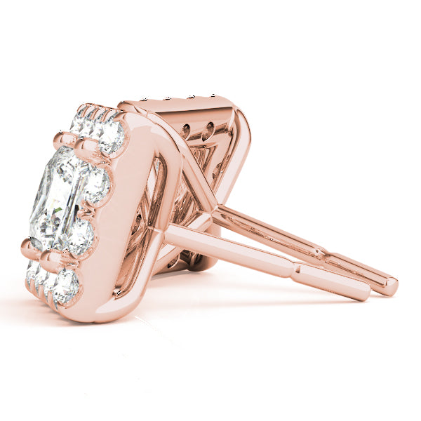 Square Halo Diamond Earrings · 1.98 ct tw
