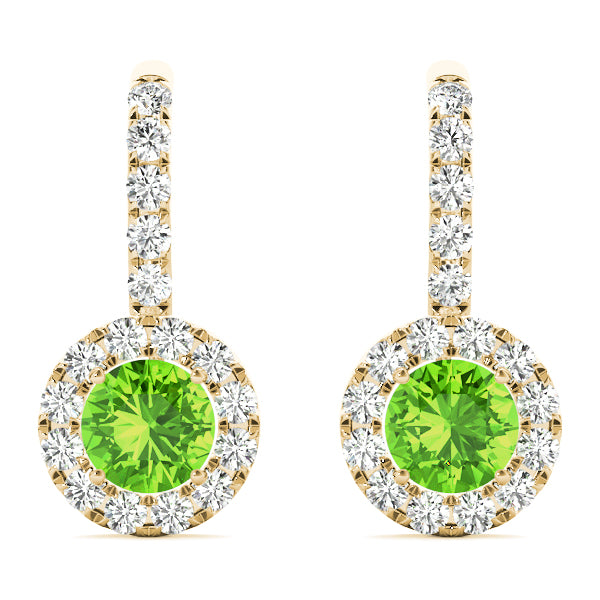 Round Halo Diamond Earrings · 1.00 ct tw
