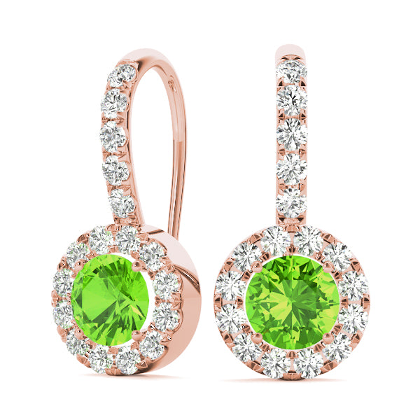 Round Halo Diamond Earrings · 1.00 ct tw
