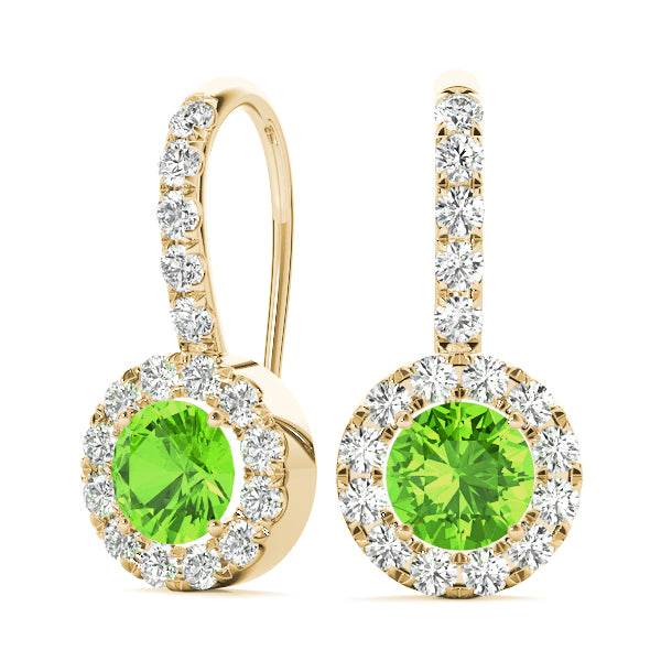 Round Halo Diamond Earrings · 1.00 ct tw