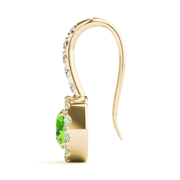 Round Halo Diamond Earrings · 0.66 ct tw