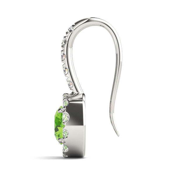 Round Halo Diamond Earrings · 0.66 ct tw