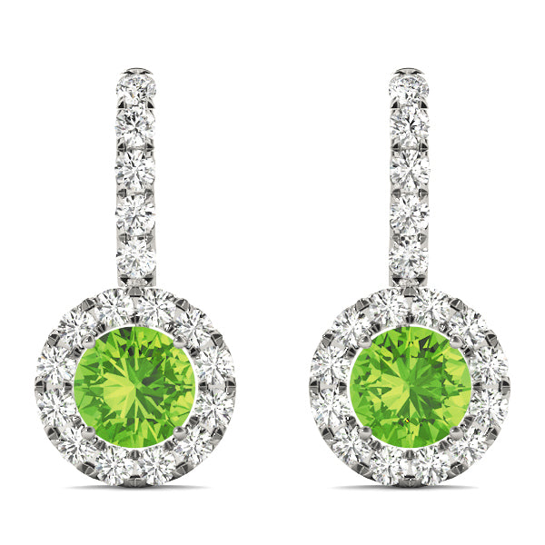 Round Halo Diamond Earrings · 1.00 ct tw