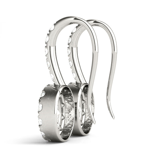 Round Halo Diamond Earrings · 1.00 ct tw