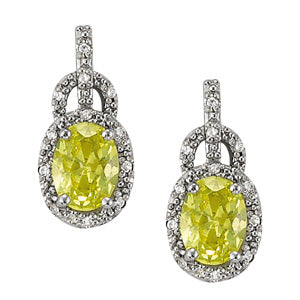 Oval Gemstone Earrings · 0.18 ct tw