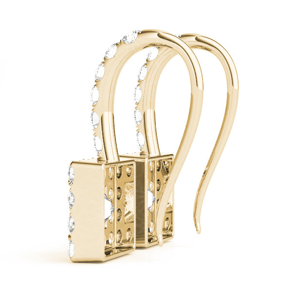 Square Halo Diamond Earrings · 0.29 ct tw