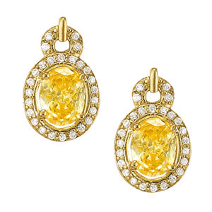 Oval Gemstone Earrings · 0.39 ct tw
