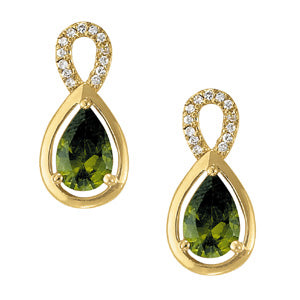 Pear Gemstone Earrings · 0.13 ct tw