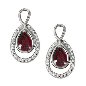 Pear Gemstone Earrings · 0.26 ct tw