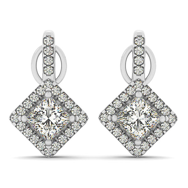 Square Cushion Gemstone Earrings · 0.24 ct tw