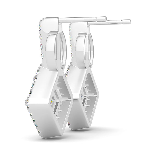 Square Cushion Gemstone Earrings · 0.24 ct tw