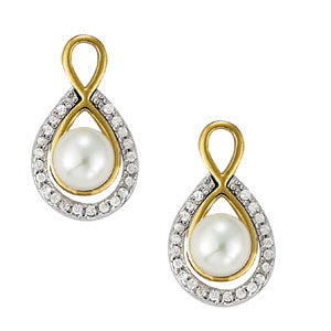 Pearl Gemstone Earrings · 0.26 ct tw