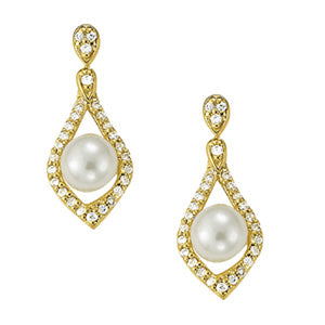 Pearl Gemstone Earrings · 0.27 ct tw
