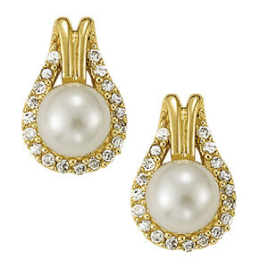 Pearl Gemstone Earrings · 0.19 ct tw