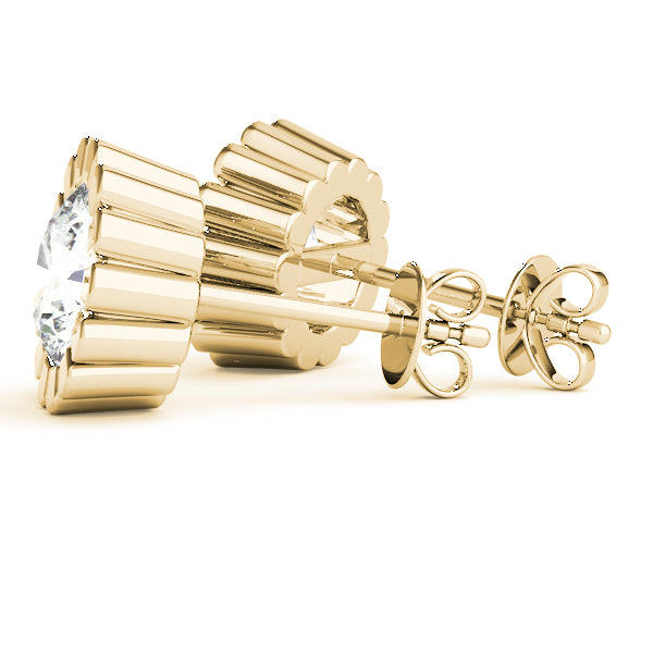 Round Single Stone Diamond Earrings · 0.24 ct tw