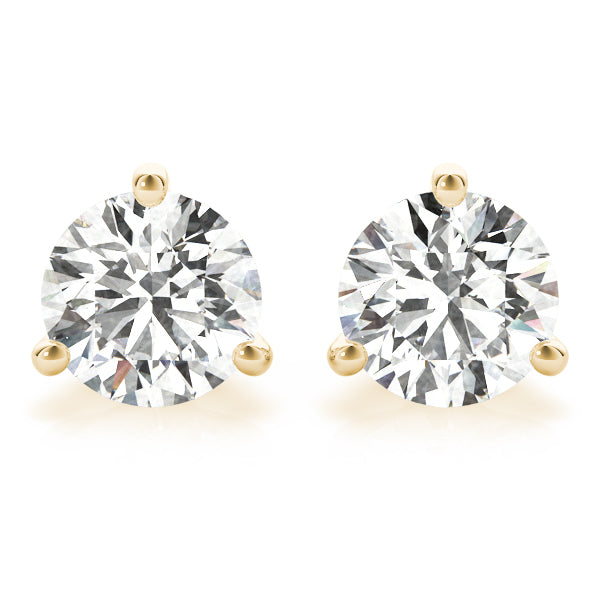 Round Single Stone Diamond Earrings · 0.28 ct tw