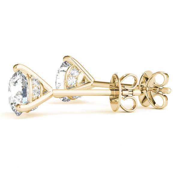 Round Single Stone Diamond Earrings · 0.28 ct tw