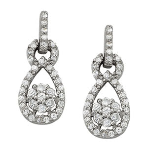 Cluster Diamond Earrings · 0.51 ct tw