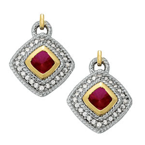 Cushion Square Gemstone Earrings · 0.24 ct tw