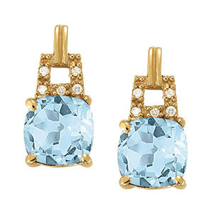 Cushion Square Gemstone Earrings · 4.06 ct tw