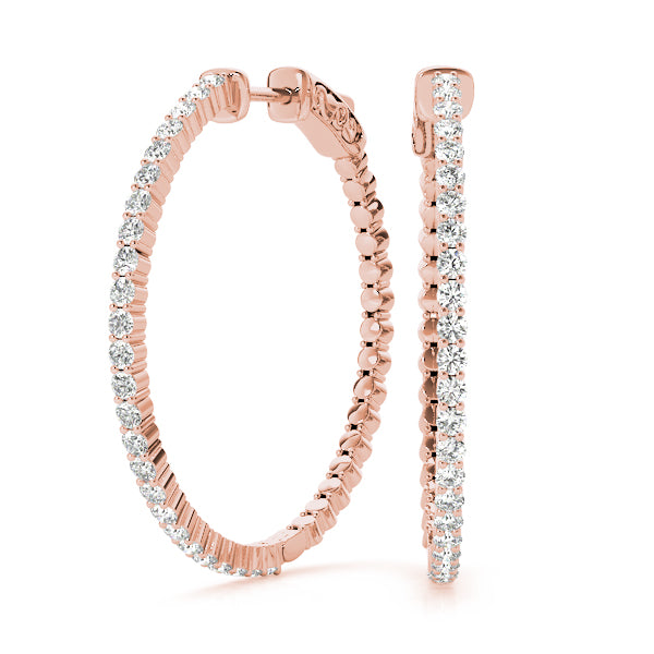 Vault Lock Diamond Hoop · 1.00 ct tw