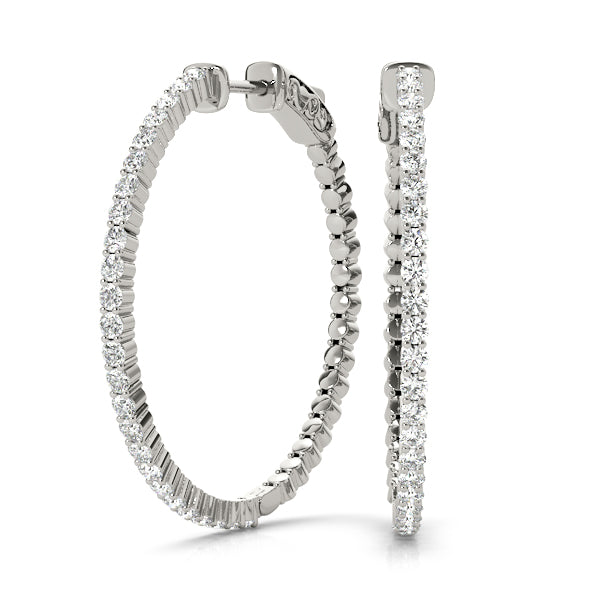 Vault Lock Diamond Hoop · 0.50 ct tw