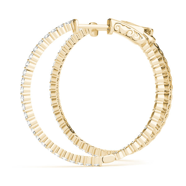 Vault Lock Diamond Hoop · 1.00 ct tw