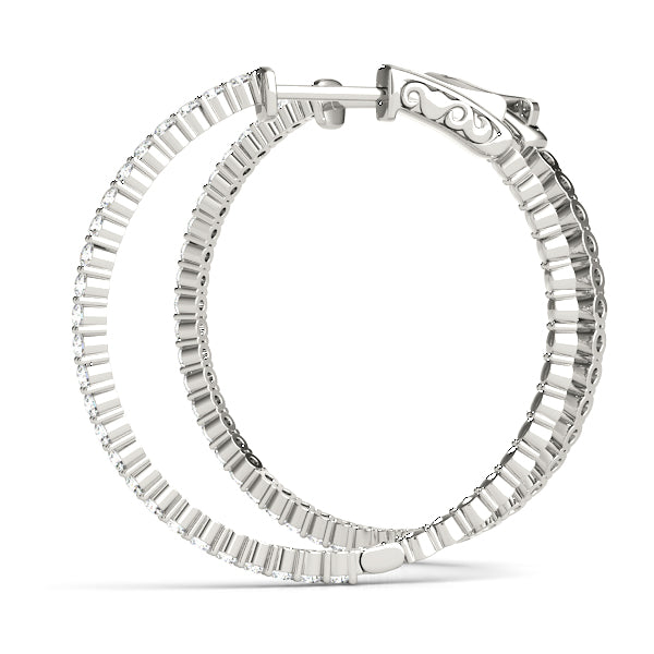 Vault Lock Diamond Hoop · 0.50 ct tw