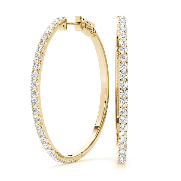 Vault Lock Diamond Hoop · 0.50 ct tw