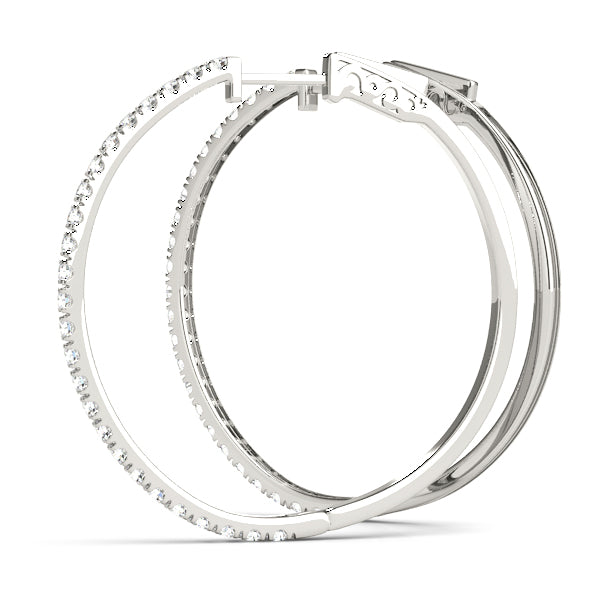 Vault Lock Diamond Hoop · 0.50 ct tw