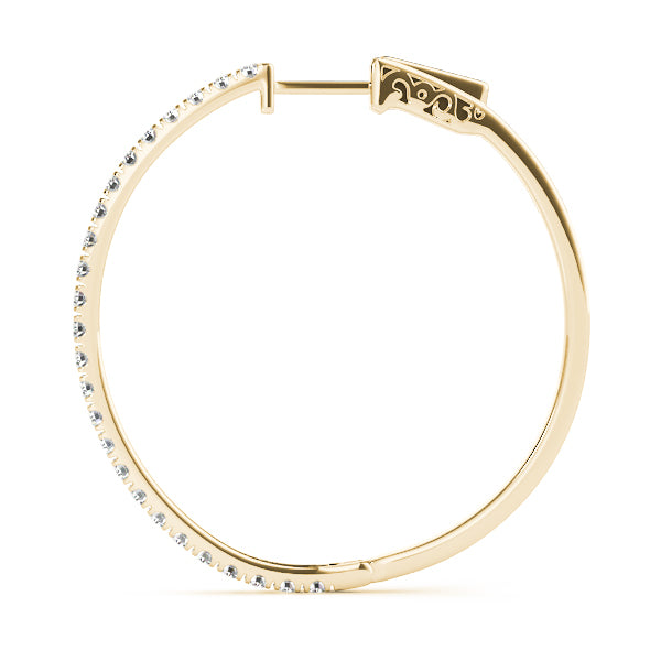 Vault Lock Diamond Hoop · 1.00 ct tw