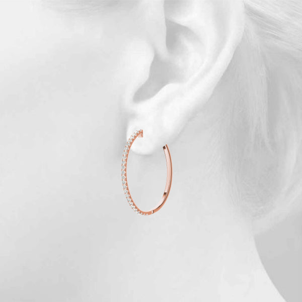 Vault Lock Diamond Hoop · 1.00 ct tw