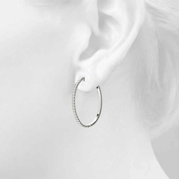 Vault Lock Diamond Hoop · 1.00 ct tw