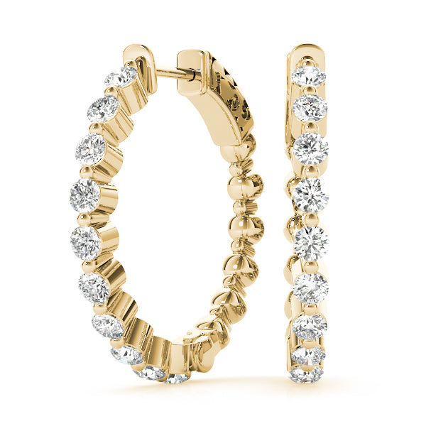 Vault Lock Diamond Hoop · 1.00 ct tw