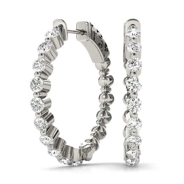 Vault Lock Diamond Hoop · 1.02 ct tw