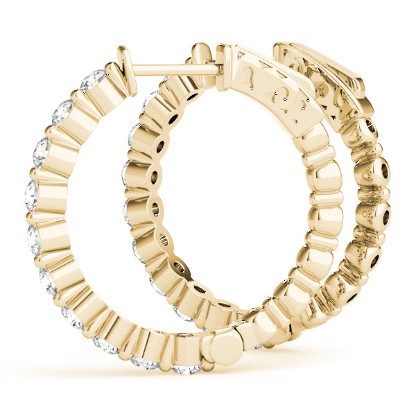Vault Lock Diamond Hoop · 1.02 ct tw