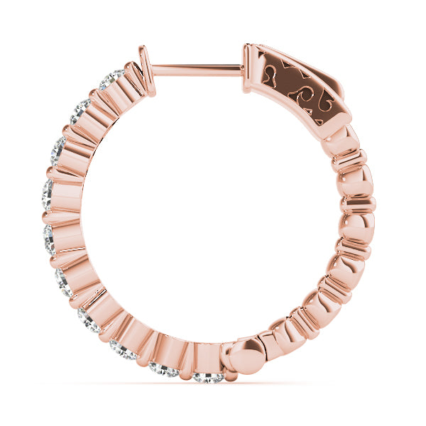 Vault Lock Diamond Hoop · 1.00 ct tw