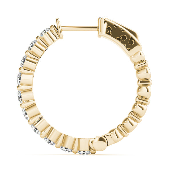 Vault Lock Diamond Hoop · 1.00 ct tw