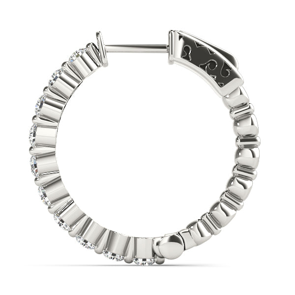 Vault Lock Diamond Hoop · 1.02 ct tw