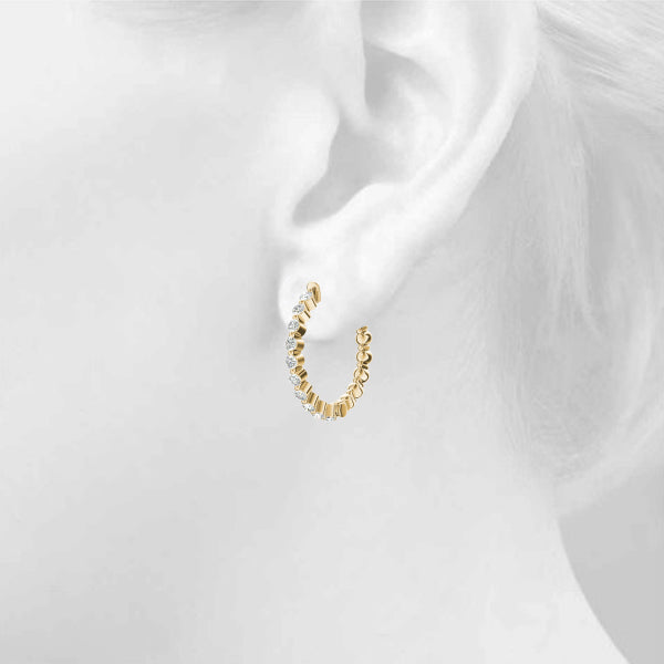 Vault Lock Diamond Hoop · 1.00 ct tw