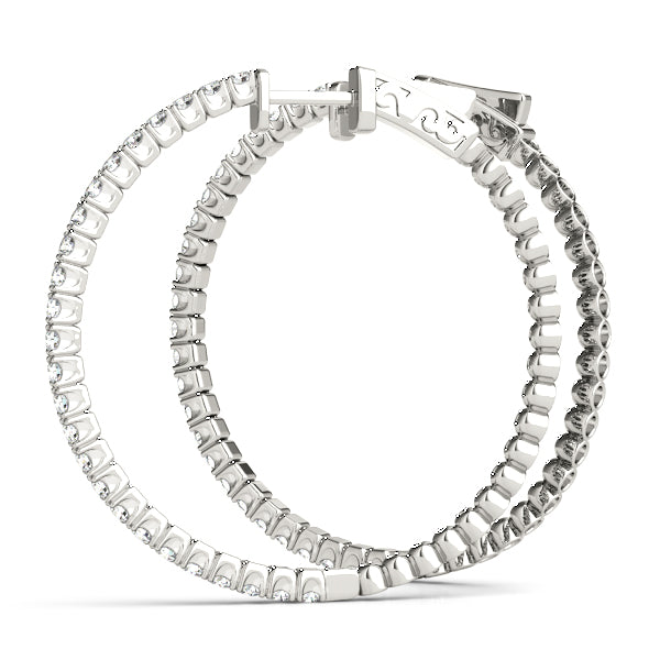 Vault Lock Diamond Hoop · 2.00 ct tw