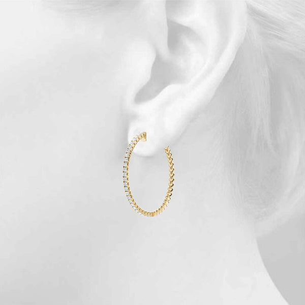 Vault Lock Diamond Hoop · 1.50 ct tw