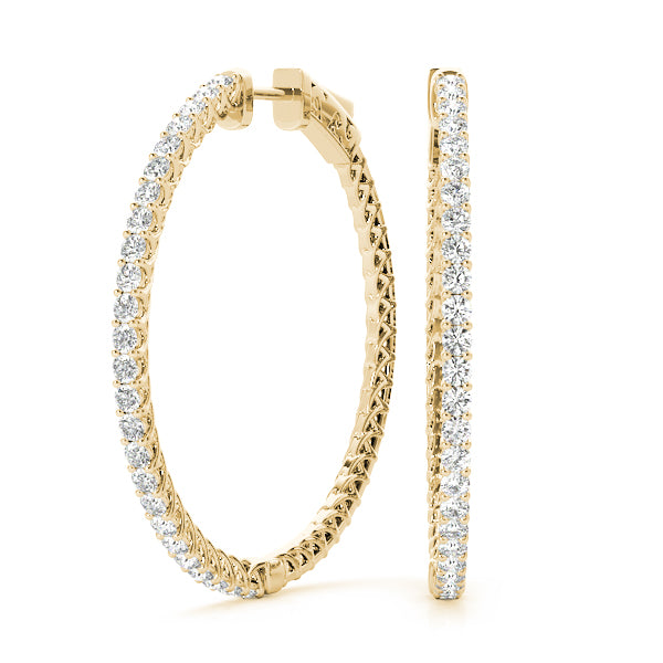 Vault Lock Diamond Hoop · 0.76 ct tw