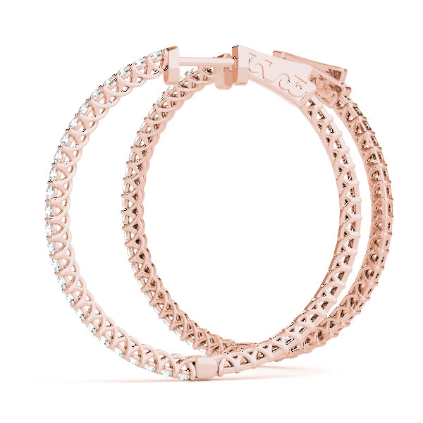 Vault Lock Diamond Hoop · 0.52 ct tw