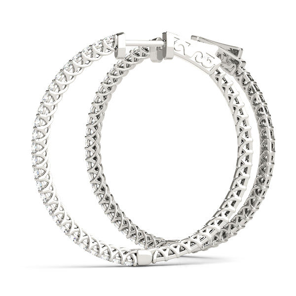 Vault Lock Diamond Hoop · 0.52 ct tw