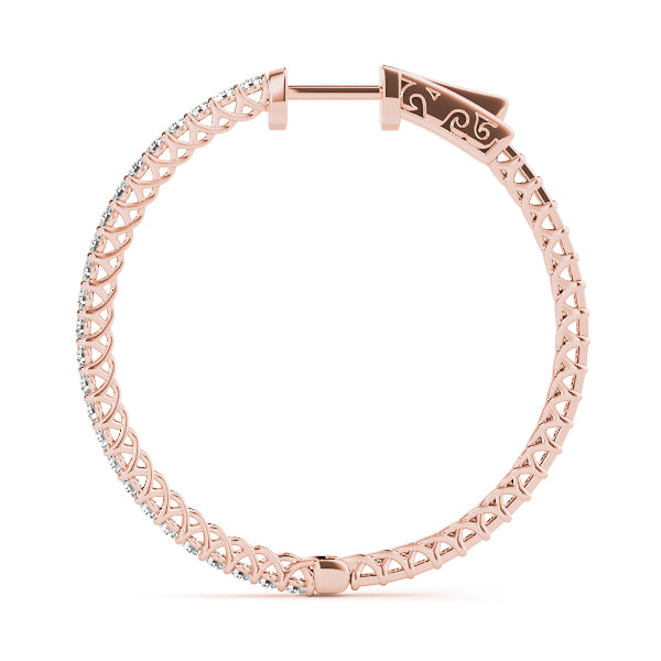 Vault Lock Diamond Hoop · 0.52 ct tw